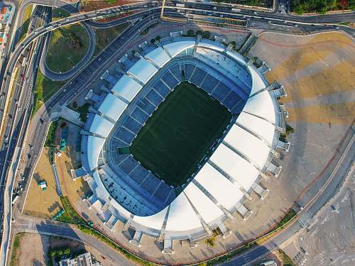 arena das dunas aerial photo of soccer stadium brazil